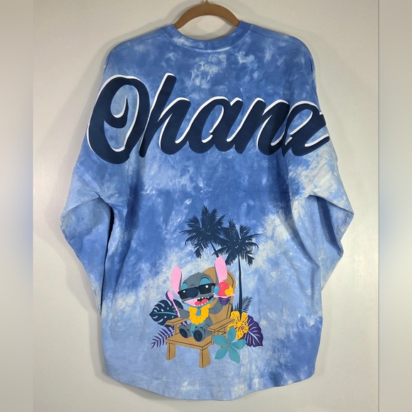 RARE DISNEY AULANI RESORT STITCH OHANA TIE DYE SPIRIT JERSEY. - Picture 2 of 6